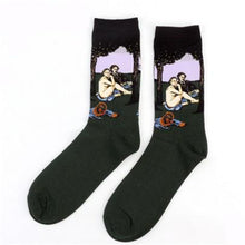 Load image into Gallery viewer, Autumn Winter NEW 3D Retro Personality Art Socks Unisex Women Men Funny Novelty Starry Night Vintage Socks Oil Happy Socks HOT