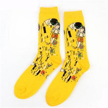 Load image into Gallery viewer, Autumn Winter NEW 3D Retro Personality Art Socks Unisex Women Men Funny Novelty Starry Night Vintage Socks Oil Happy Socks HOT