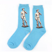 Load image into Gallery viewer, Autumn Winter NEW 3D Retro Personality Art Socks Unisex Women Men Funny Novelty Starry Night Vintage Socks Oil Happy Socks HOT