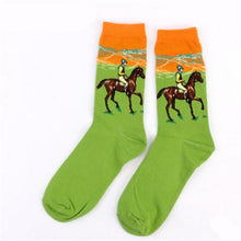 Load image into Gallery viewer, Autumn Winter NEW 3D Retro Personality Art Socks Unisex Women Men Funny Novelty Starry Night Vintage Socks Oil Happy Socks HOT