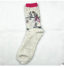 Load image into Gallery viewer, Autumn Winter NEW 3D Retro Personality Art Socks Unisex Women Men Funny Novelty Starry Night Vintage Socks Oil Happy Socks HOT