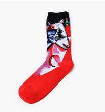 Load image into Gallery viewer, Autumn Winter NEW 3D Retro Personality Art Socks Unisex Women Men Funny Novelty Starry Night Vintage Socks Oil Happy Socks HOT