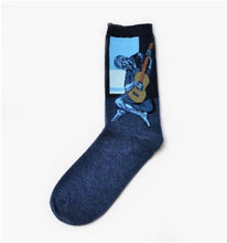 Load image into Gallery viewer, Autumn Winter NEW 3D Retro Personality Art Socks Unisex Women Men Funny Novelty Starry Night Vintage Socks Oil Happy Socks HOT