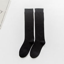 Load image into Gallery viewer, 1 Pair Women's Socks Autumn Winter Fashion Long Socks Preppy Style Knee Socks Solid Color High Elastic