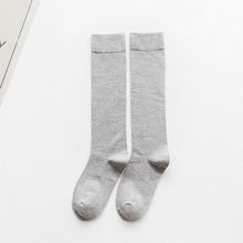 Load image into Gallery viewer, 1 Pair Women's Socks Autumn Winter Fashion Long Socks Preppy Style Knee Socks Solid Color High Elastic