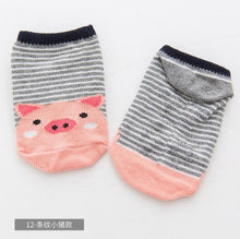 Load image into Gallery viewer, Lytwtw's Baby Floor Boy Girl Kids Children Smile Infant Cotton Anti Skid Slip Toddler Slipper Sock Striped Newborn cheap stuff
