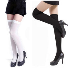 Load image into Gallery viewer, White Women Fashion Long Socks Over Knee High Temptation Stretch Nylon Socks Long Socks Women Solid dropshipping 30AT3