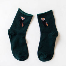 Load image into Gallery viewer, Women Cotton Socks 2018 New Fashion All seasons Cartoon Flamingo Pattern For Ladies Trend Harajuku Loose Socks