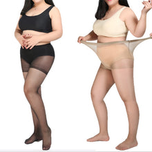 Load image into Gallery viewer, 15D High Stretch Stock Pantyhose Plus Fertilizer To Increase Long Double-sided Plus Size Socks Black Nude Socks For Women