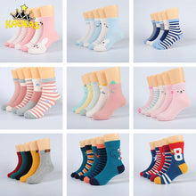 Load image into Gallery viewer, KAVKAS 5 Pairs Baby Girls Boy Sock Spring Summer Newborn Baby Boy Socks Meias Para Bebe baby winter warm sock children socks 0-8