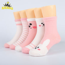 Load image into Gallery viewer, KAVKAS 5 Pairs Baby Girls Boy Sock Spring Summer Newborn Baby Boy Socks Meias Para Bebe baby winter warm sock children socks 0-8