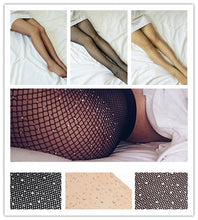 Load image into Gallery viewer, Summer Fishnet Diamond Pantyhose Women Sexy Fashion Shiny Net Tights Female Slim Rhinestone Mesh Nylon Stockings Tights
