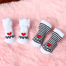 Load image into Gallery viewer, ISHOWTIENDA Baby Infant Boy Girl Slip-resistant Floor Socks Love Mama Papa Letter Socks Soft comfortable Calcetines de bebe