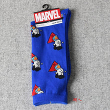 Load image into Gallery viewer, Marvel Comics Hero General Socks cartoon Iron Man Captain America Knee-High Warm Stitching pattern Antiskid Casual Sock