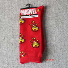Load image into Gallery viewer, Marvel Comics Hero General Socks cartoon Iron Man Captain America Knee-High Warm Stitching pattern Antiskid Casual Sock