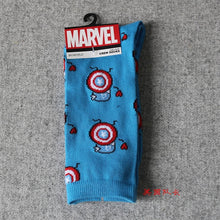 Load image into Gallery viewer, Marvel Comics Hero General Socks cartoon Iron Man Captain America Knee-High Warm Stitching pattern Antiskid Casual Sock