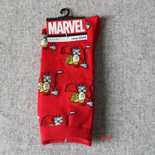 Load image into Gallery viewer, Marvel Comics Hero General Socks cartoon Iron Man Captain America Knee-High Warm Stitching pattern Antiskid Casual Sock