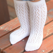 Load image into Gallery viewer, 2018 New 0-4Years Cute Baby Boys Girls Cotton Mesh Breathable Soft Socks Newborn Infant Non-slip Long Socks Kids Knee High Socks