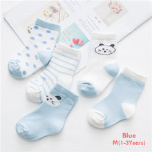 Load image into Gallery viewer, Winter Spring Hot 5Pairs Baby Kids Cute Cartoon Socks Newborn Infant Toddler Soft Cotton Sock Comfortable Ankle Socks For 0-10Y