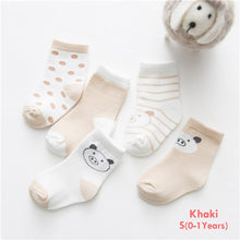 Load image into Gallery viewer, Winter Spring Hot 5Pairs Baby Kids Cute Cartoon Socks Newborn Infant Toddler Soft Cotton Sock Comfortable Ankle Socks For 0-10Y