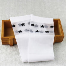 Load image into Gallery viewer, White school girls socks cotton knee high long socks cartoon star/heart/stripe design princess socks kniekousen meisje