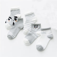 Load image into Gallery viewer, 5Pairs/lot Infant Baby Socks Summer Mesh Thin Baby Socks for Girls Cotton Newborn Boy Toddler Socks Baby Clothes Accessories