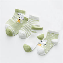Load image into Gallery viewer, 5Pairs/lot Infant Baby Socks Summer Mesh Thin Baby Socks for Girls Cotton Newborn Boy Toddler Socks Baby Clothes Accessories