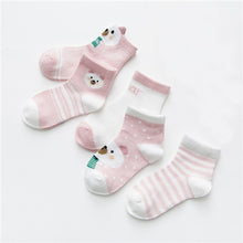 Load image into Gallery viewer, 5Pairs/lot Infant Baby Socks Summer Mesh Thin Baby Socks for Girls Cotton Newborn Boy Toddler Socks Baby Clothes Accessories