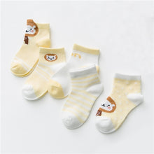 Load image into Gallery viewer, 5Pairs/lot Infant Baby Socks Summer Mesh Thin Baby Socks for Girls Cotton Newborn Boy Toddler Socks Baby Clothes Accessories
