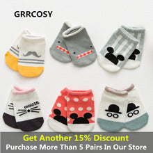 Load image into Gallery viewer, GRRCOSY Baby Toddler Socks  Infant Anti-slip novelty socks Cartoon animal Newborn Cotton Baby socks floor socks Boy Girls Cute