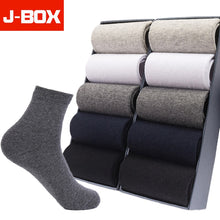 Load image into Gallery viewer, Casual Men's Business Socks For Men Cotton Brand Crew Black White Gray Long Male Socks 2019 New Warm Autumn Winter 1 5 10 pairs