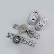 Load image into Gallery viewer, 3 Pairs/Lot Lace Flower Newborn Baby Socks Cotton Anti-Slip Kids Floor Socks Bow Baby Girl Socks Spring Summer Girls Gift sokken
