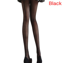 Load image into Gallery viewer, 1 Pair Female Sexy Stockings Pantyhose English Love Letter Tattoo Jacquard For Woman Girl Ladies One Line Design Stockings