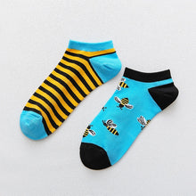 Load image into Gallery viewer, Spring Trendy happy Socks men Cotton Boat Man Socks Interest Funny Originality Series harajuku ankle sock Animal fruit