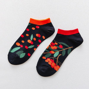 Spring Trendy happy Socks men Cotton Boat Man Socks Interest Funny Originality Series harajuku ankle sock Animal fruit