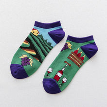 Load image into Gallery viewer, Spring Trendy happy Socks men Cotton Boat Man Socks Interest Funny Originality Series harajuku ankle sock Animal fruit