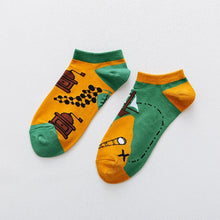 Load image into Gallery viewer, Spring Trendy happy Socks men Cotton Boat Man Socks Interest Funny Originality Series harajuku ankle sock Animal fruit