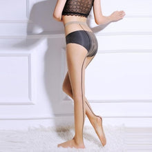 Load image into Gallery viewer, New sexy women's pantyhose female mesh black one line striped tights Slim party fashion women pantyhose cratetines