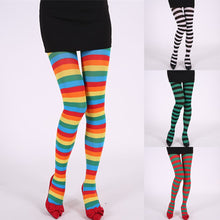 Load image into Gallery viewer, Women Stripe Print Long Tube Knee Socks Fancy Dress Party Funny Dress Up Props （F=Red,C and G are out of stock)