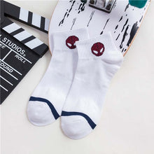 Load image into Gallery viewer, New Marvel Comics Heroes General Socks Cartoon Iron Man Captain America High Temperature Stitching Pattern Casual Men's Socks