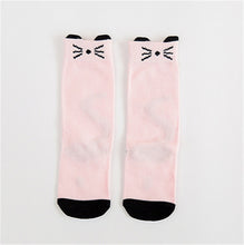 Load image into Gallery viewer, 1 Pair Unisex Lovely Cute Cartoon Fox Kids baby Socks Knee Girl Boy Baby Toddler Socks animal infant Soft Cotton socks 0-3 Y