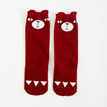 Load image into Gallery viewer, 1 Pair Unisex Lovely Cute Cartoon Fox Kids baby Socks Knee Girl Boy Baby Toddler Socks animal infant Soft Cotton socks 0-3 Y