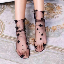 Load image into Gallery viewer, Skritts 1pair/3Pairs Summer Lady Solid Nylon Stockings Fashion Woman Transparent Stockings for Summer Knee Highs Socks Hosiery