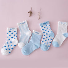 Load image into Gallery viewer, 5 Pair=10PCS/lot 2019 New Dot Kids Socks Summer Thin Comfortable Breathable Cotton Fashion Baby Socks Toddler Girls for 0~6 Year