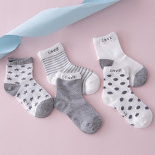 Load image into Gallery viewer, 5 Pair=10PCS/lot 2019 New Dot Kids Socks Summer Thin Comfortable Breathable Cotton Fashion Baby Socks Toddler Girls for 0~6 Year