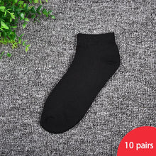Load image into Gallery viewer, 20Pcs=10Pair Solid Mesh Men's Socks Invisible Ankle Socks Men Summer Breathable Thin Male Boat Socks HOT SALE 2019 DropShip
