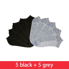 Load image into Gallery viewer, 20Pcs=10Pair Solid Mesh Men's Socks Invisible Ankle Socks Men Summer Breathable Thin Male Boat Socks HOT SALE 2019 DropShip