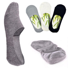 Load image into Gallery viewer, 6pcs=3Pair/lot Fashion Happy Men Boat Socks Summer Autumn Non-slip Silicone Invisible Cotton Socks Male Ankle socks