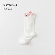 Load image into Gallery viewer, Newborn baby girls socks Summer Spring Mesh socks kids bow knee high long tube sock sokken princess infant baby socks calcetines