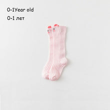 Load image into Gallery viewer, Newborn baby girls socks Summer Spring Mesh socks kids bow knee high long tube sock sokken princess infant baby socks calcetines